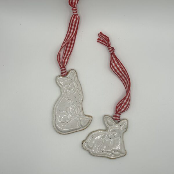 Fox & Fawn ornaments